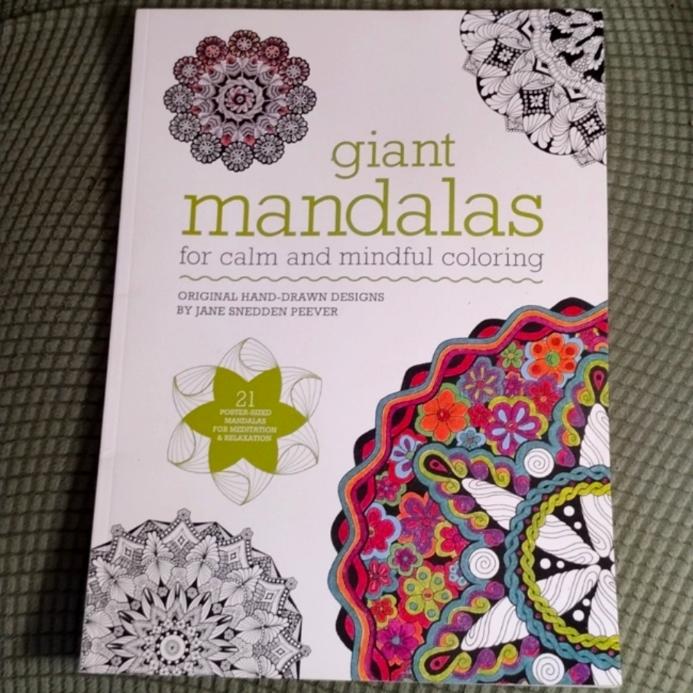 Giant Mandalas Coloring Book for Mindfulness